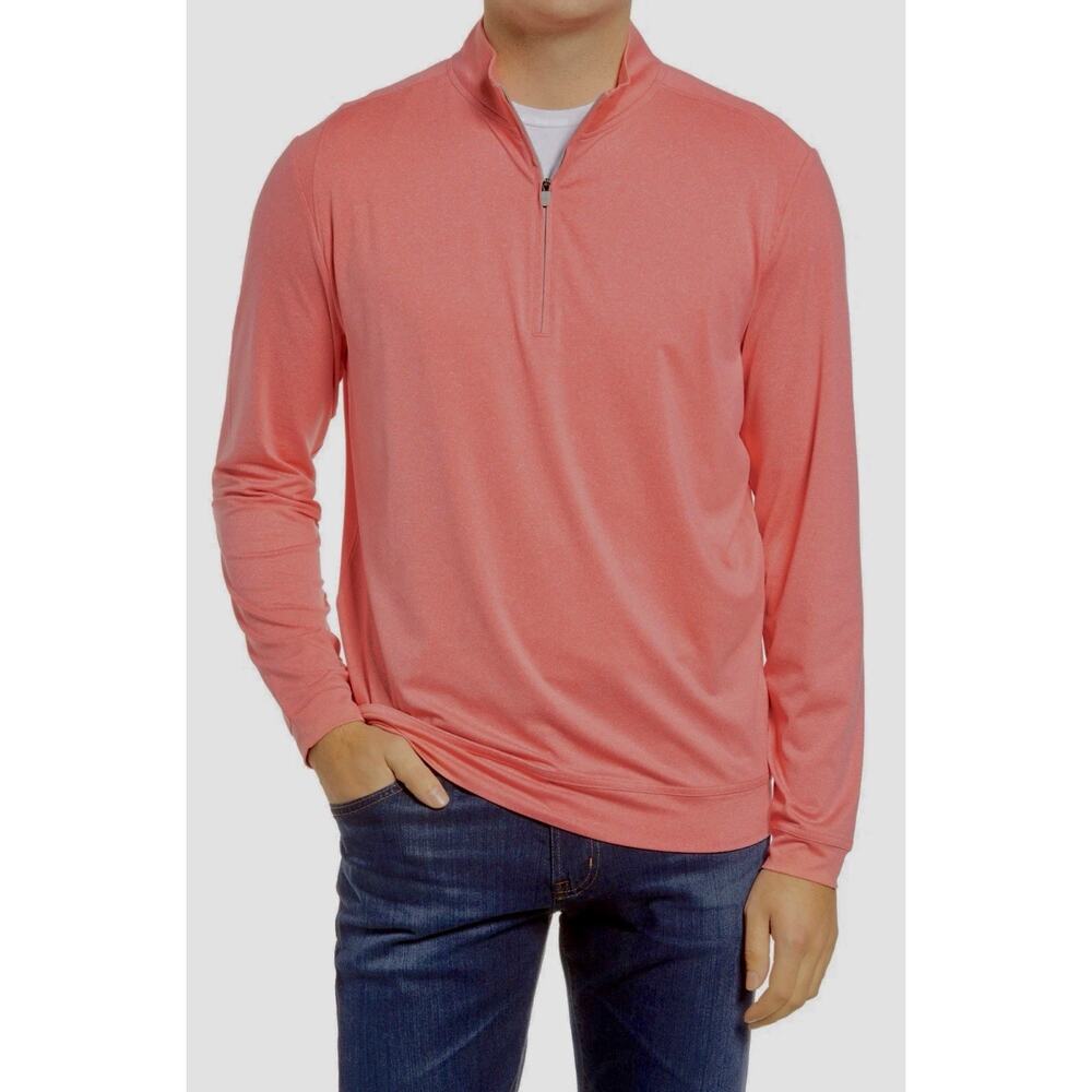 Johnnie-O Flex Classic Fit Prep-Formance Quarter Zip Pullover in Conch XL NWT